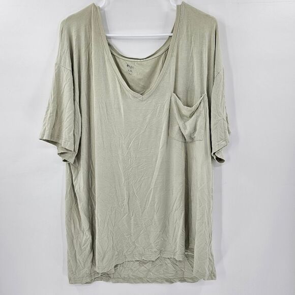 Kyte xxl tshirt adult bamboo tee green sage pajama comfy lounge - Picture 1 of 3
